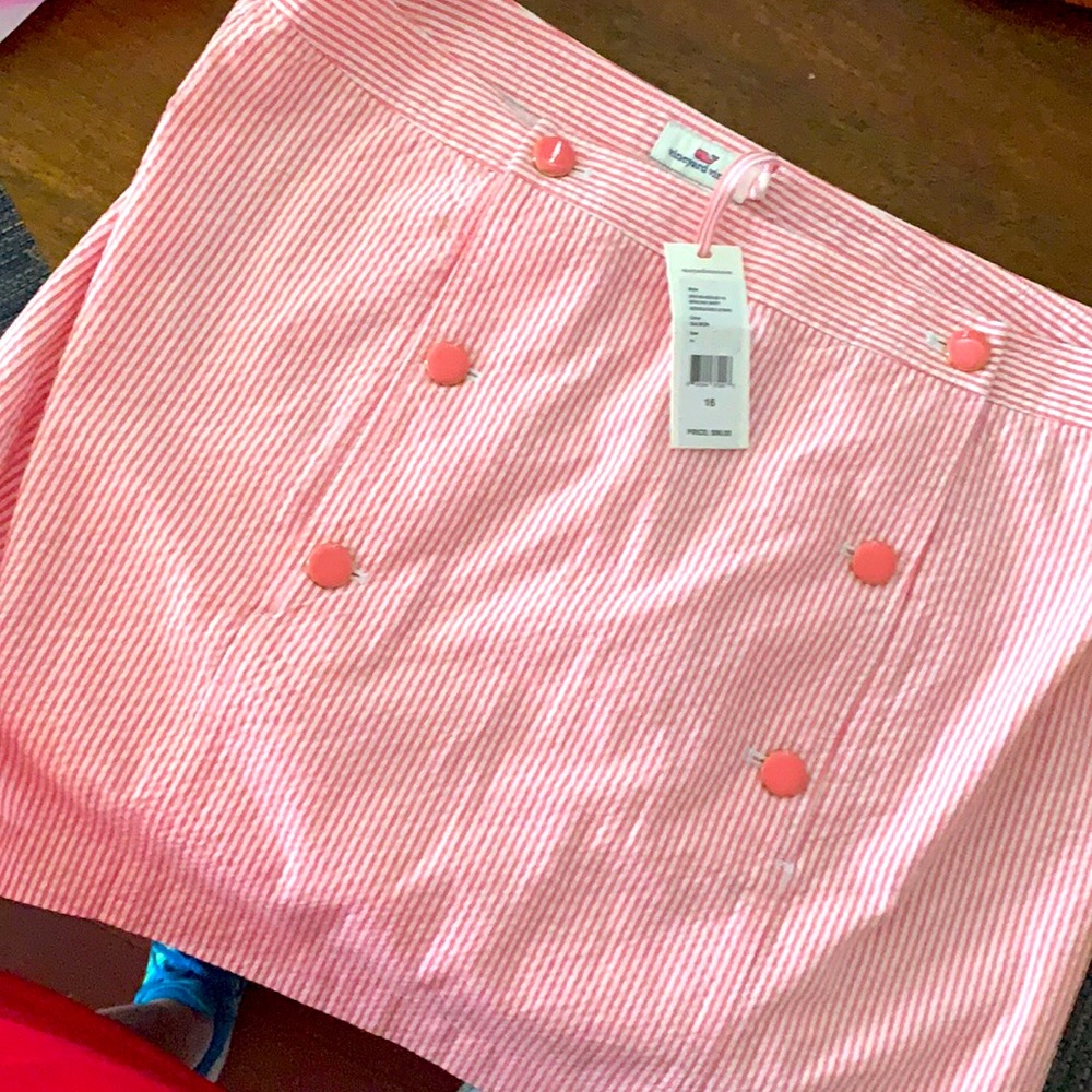Vineyard Vines Pink Stripes Skirt Size 16